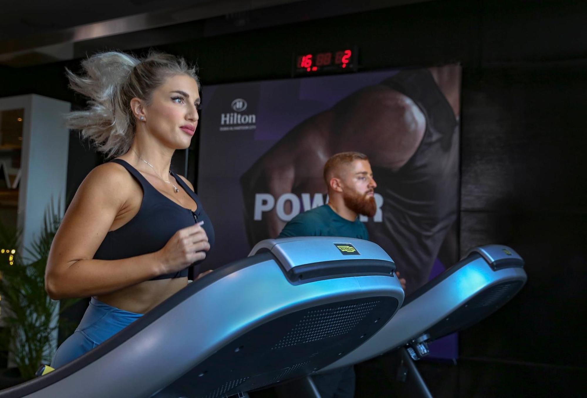 Hilton Dubai Al Habtoor City Exterior photo A treadmill