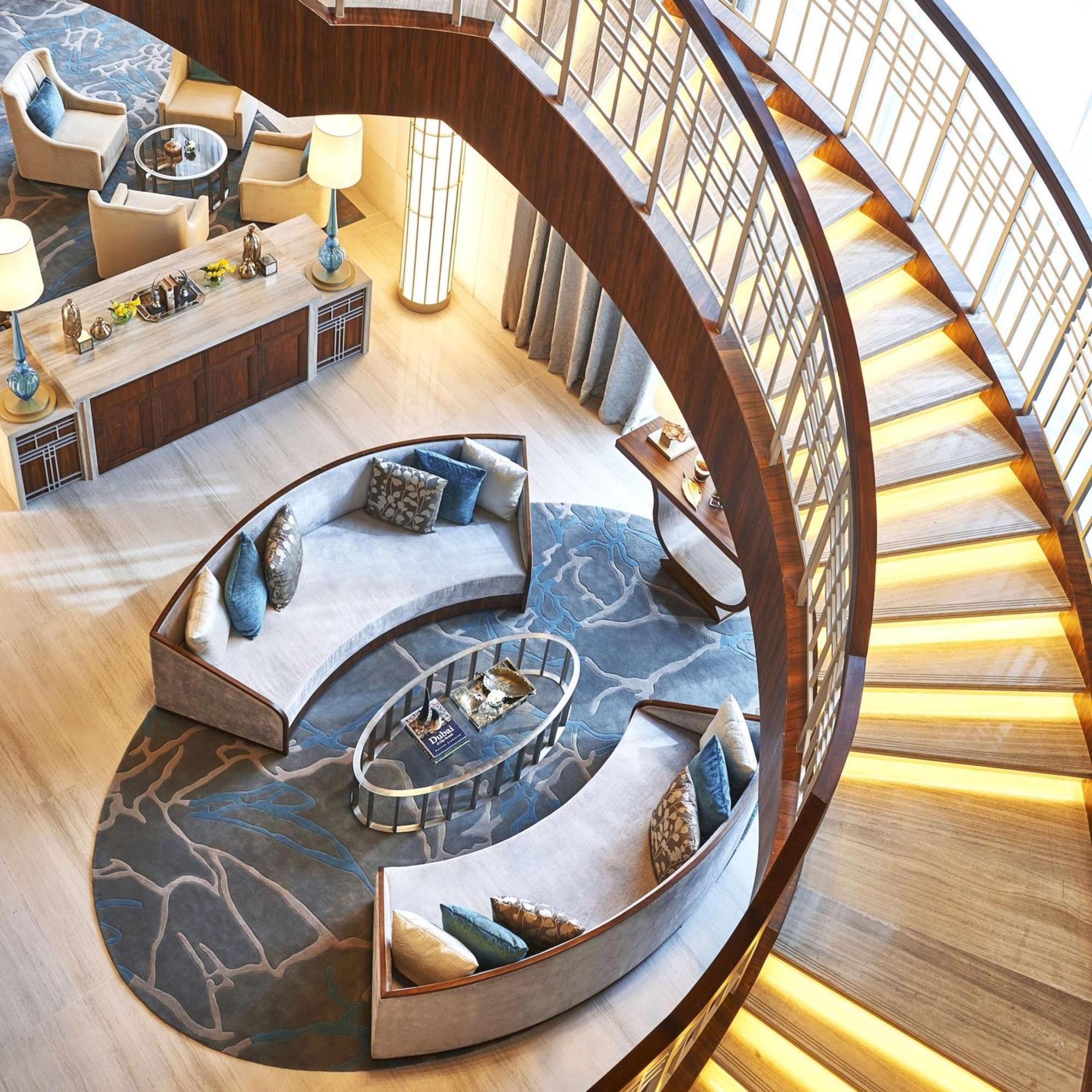 Hilton Dubai Al Habtoor City Exterior photo The spiral staircase
